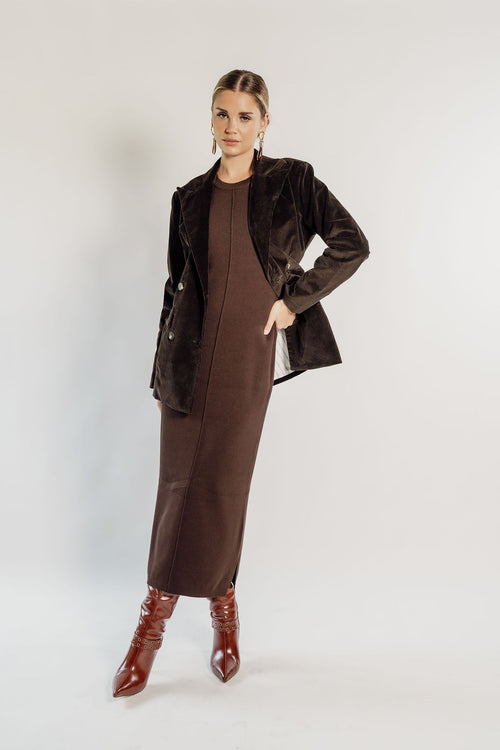 BROWN CORDUROY BLAZER