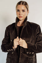 BROWN CORDUROY BLAZER