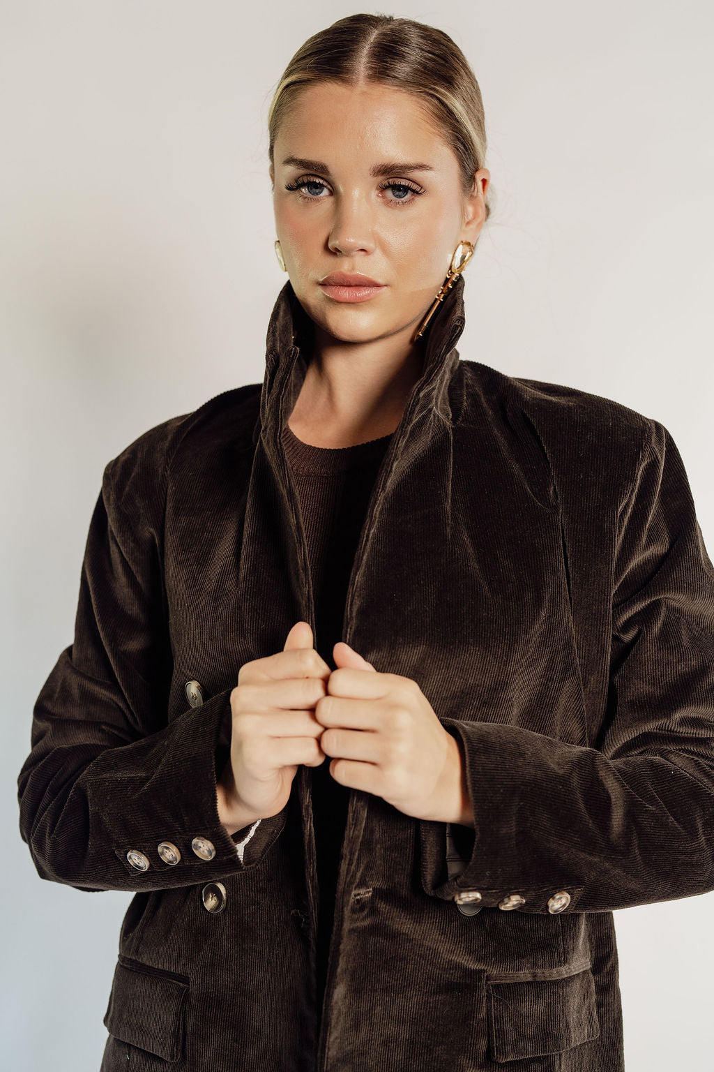 BROWN CORDUROY BLAZER