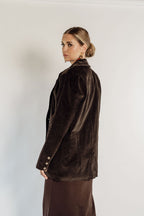 BROWN CORDUROY BLAZER