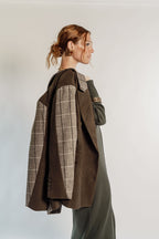 PLAID BLAZER
