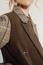 PLAID BLAZER