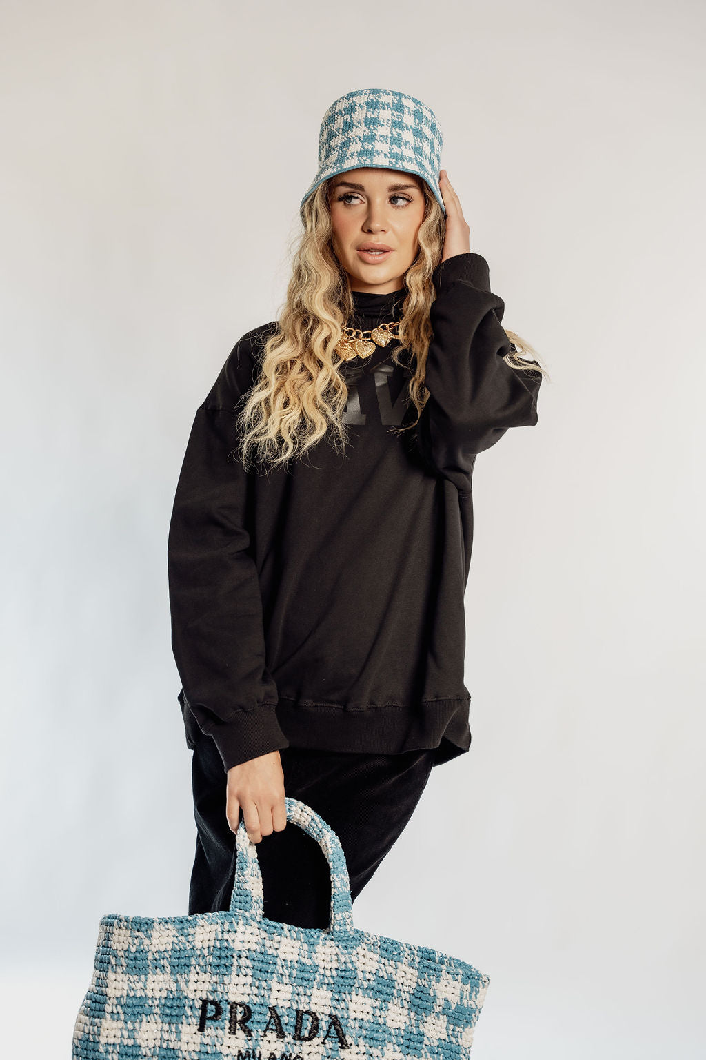 OVERSIZED RAVE - BLACK + PATCH