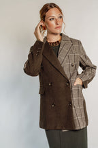 PLAID BLAZER