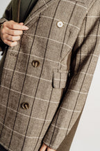 PLAID BLAZER