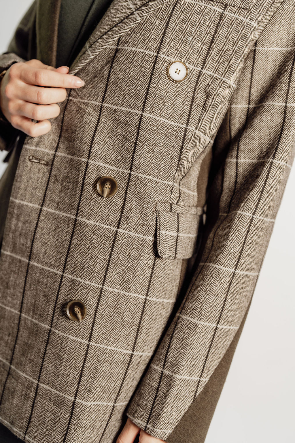 PLAID BLAZER
