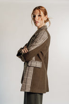 PLAID BLAZER
