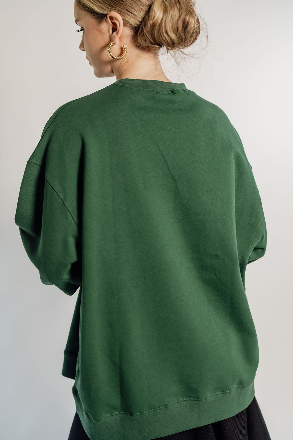 OVERSIZED RAVE - FOREST GREEN CIRCLE LOGO