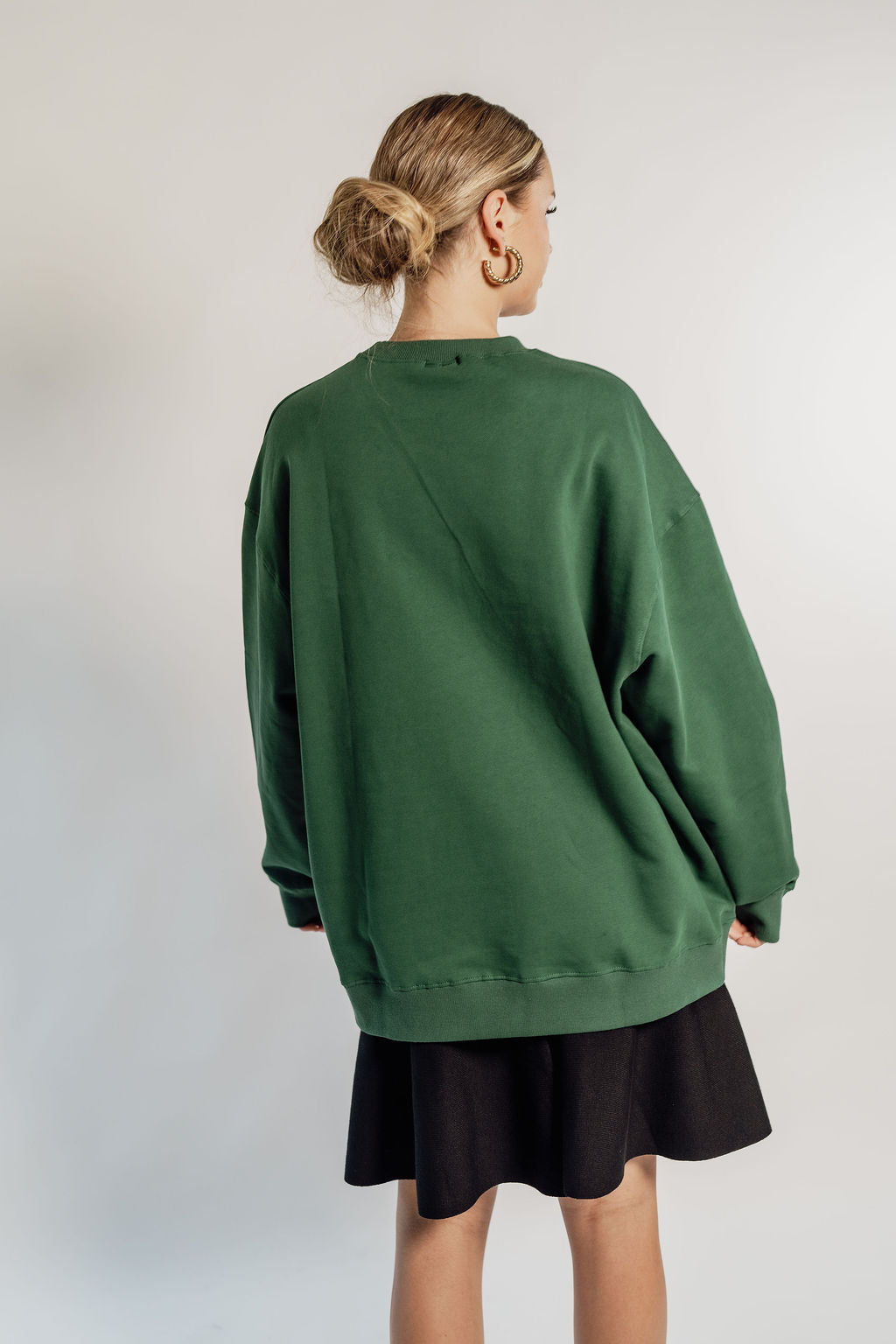 OVERSIZED RAVE - FOREST GREEN CIRCLE LOGO