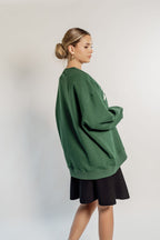 OVERSIZED RAVE - FOREST GREEN CIRCLE LOGO