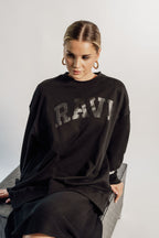 OVERSIZED RAVE - BLACK + PATCH