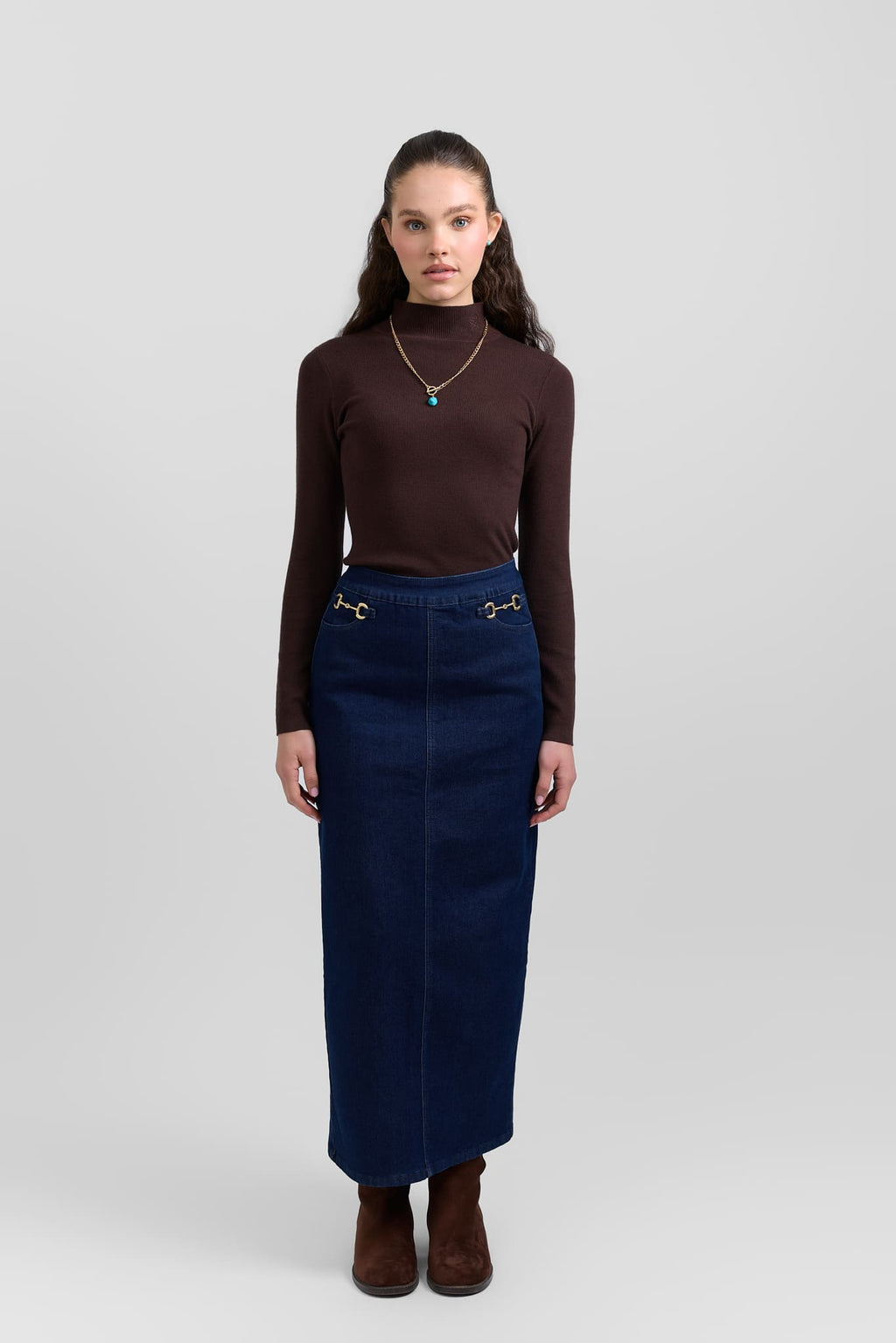 Horsebit skirt