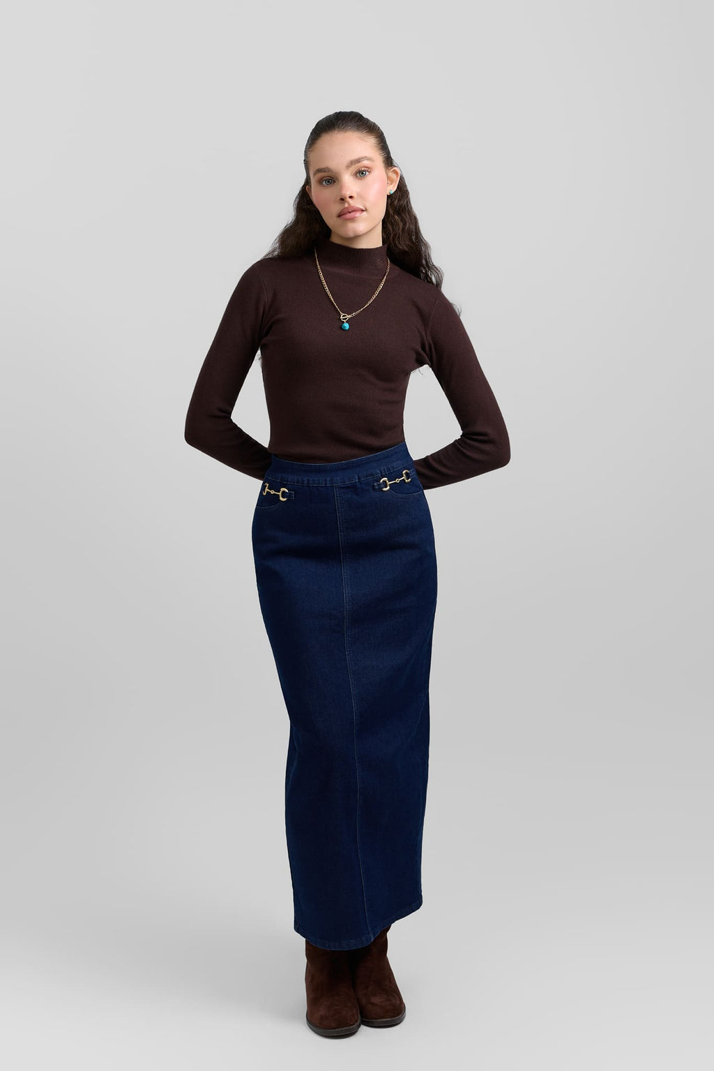 Horsebit skirt