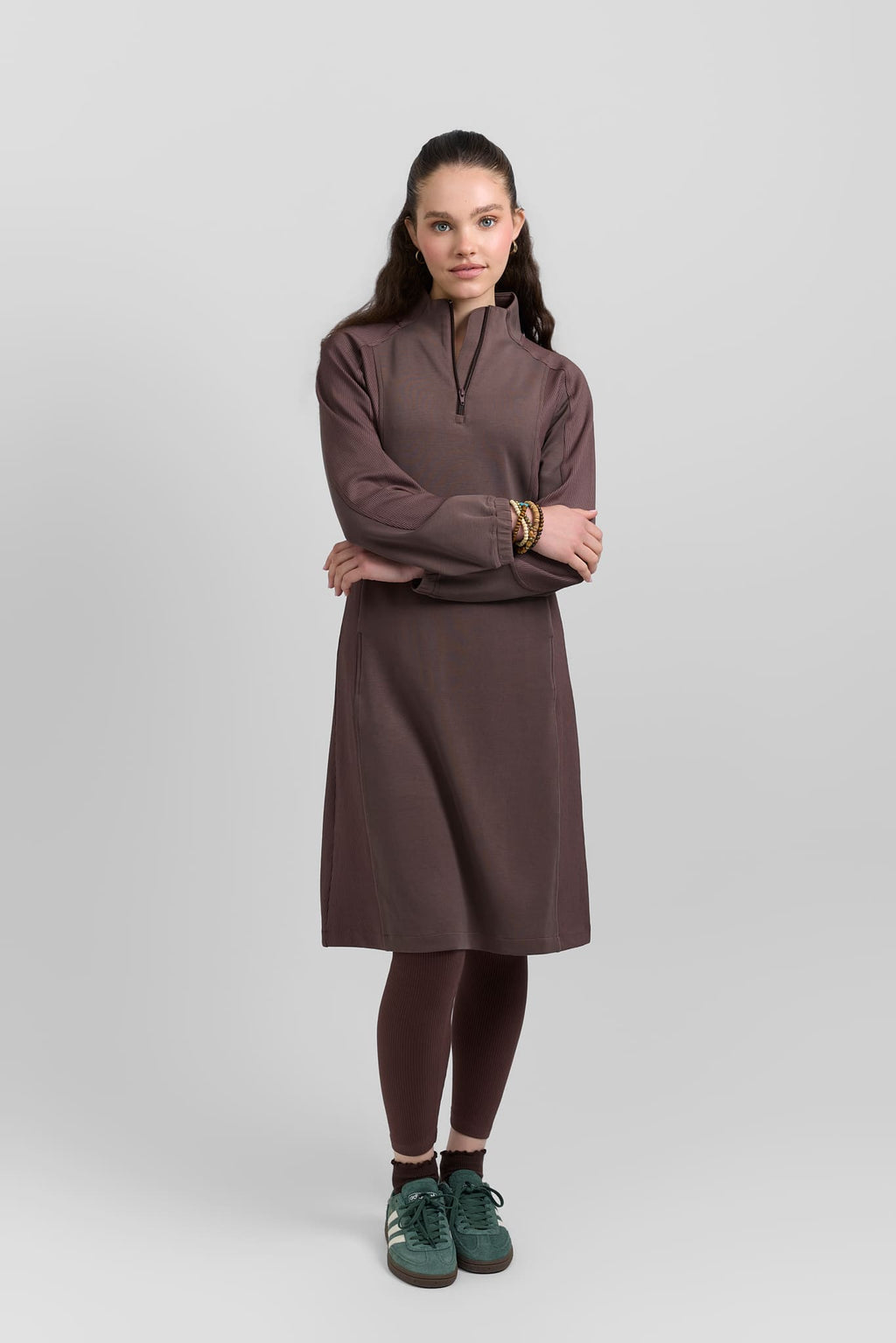 Half zip dress