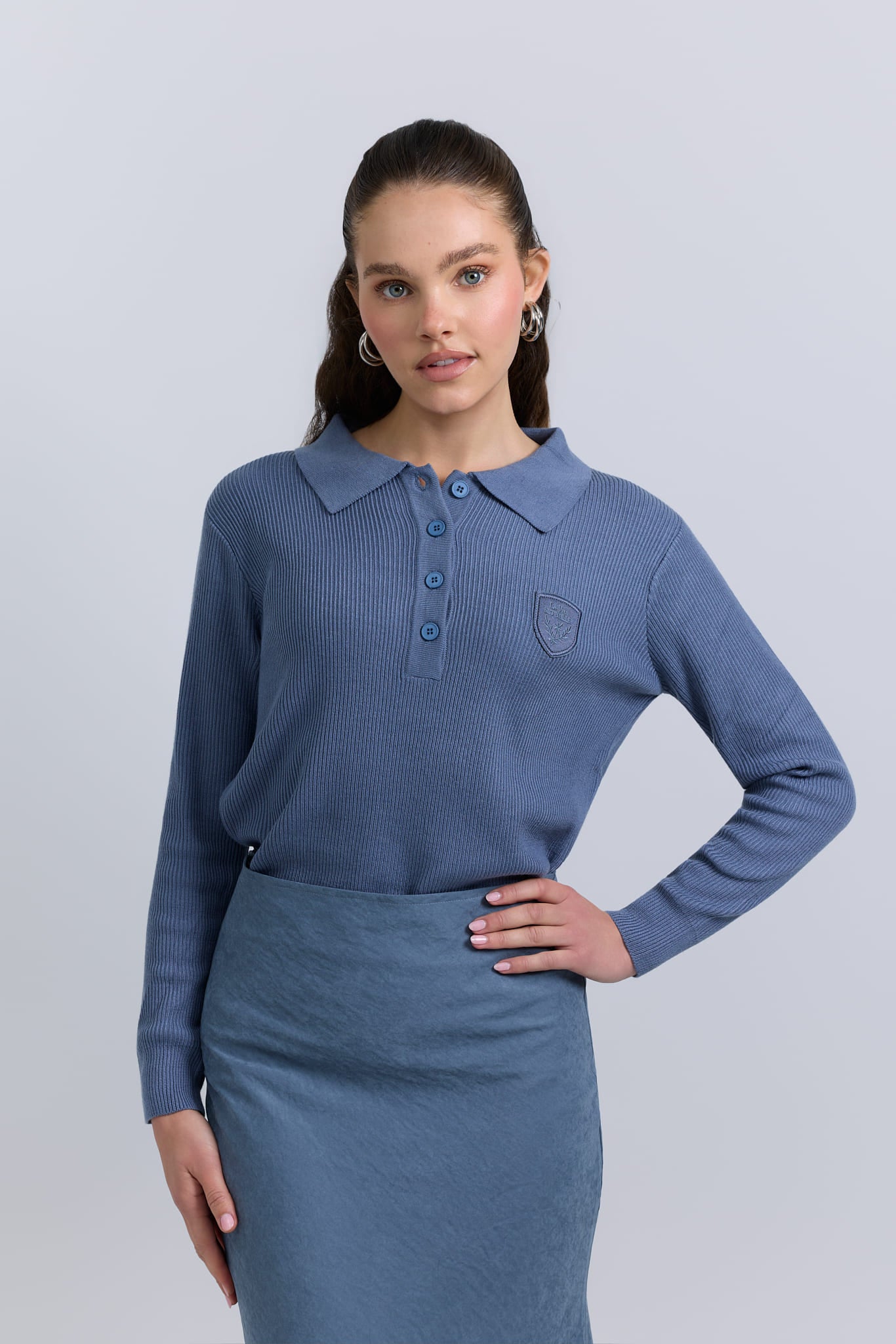 Knit polo