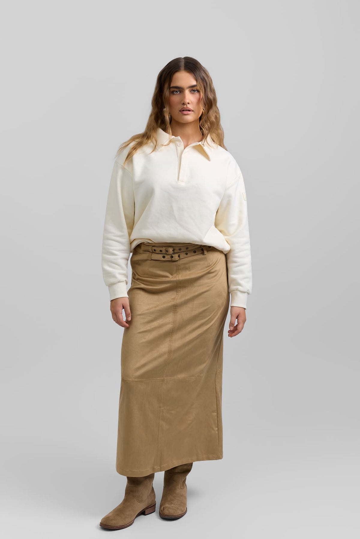 Double belt skirt