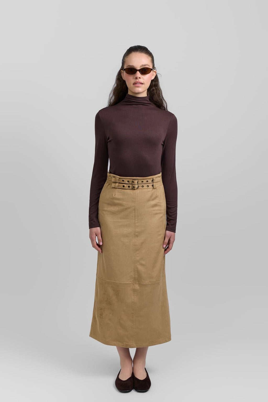Double belt skirt