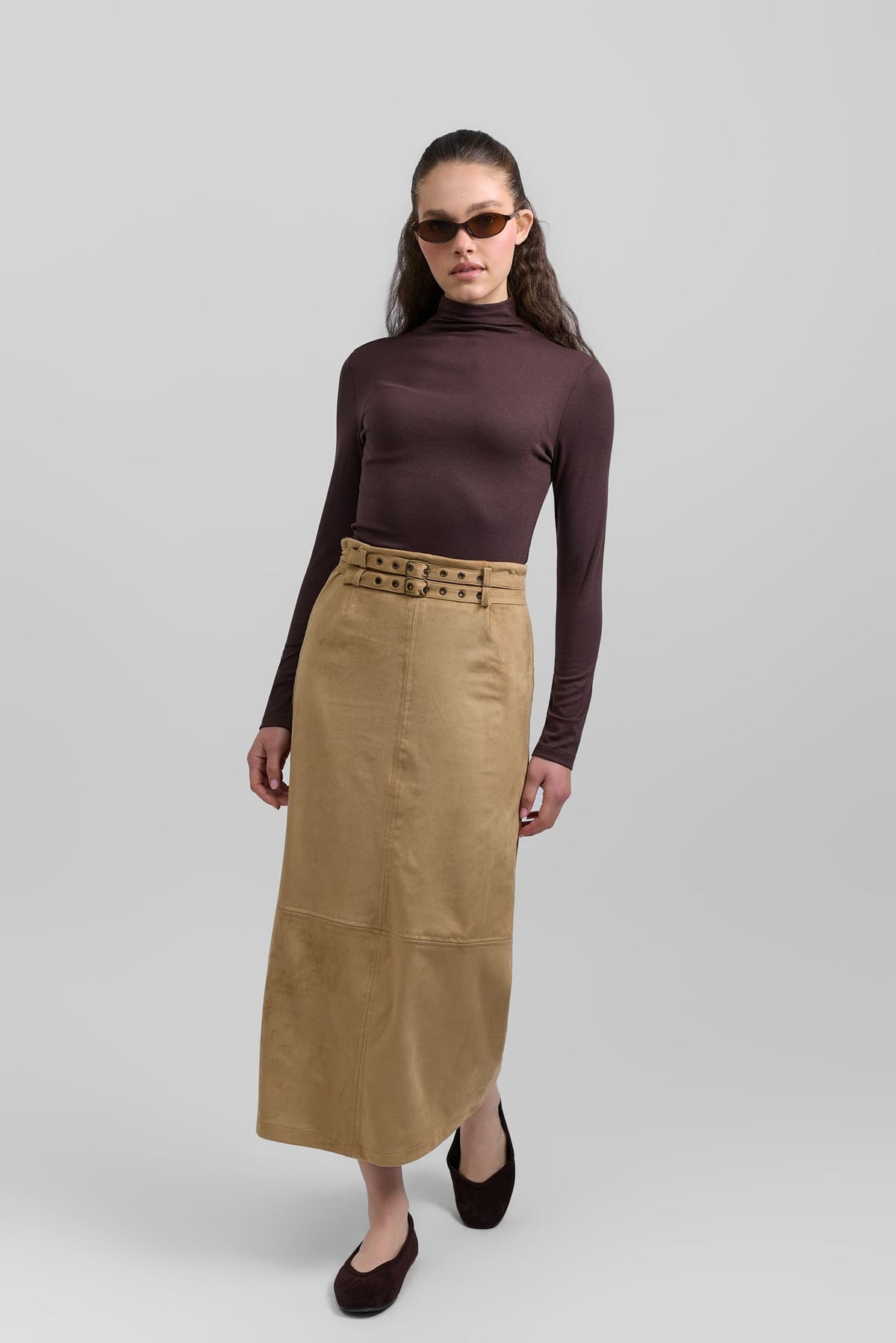 Double belt skirt