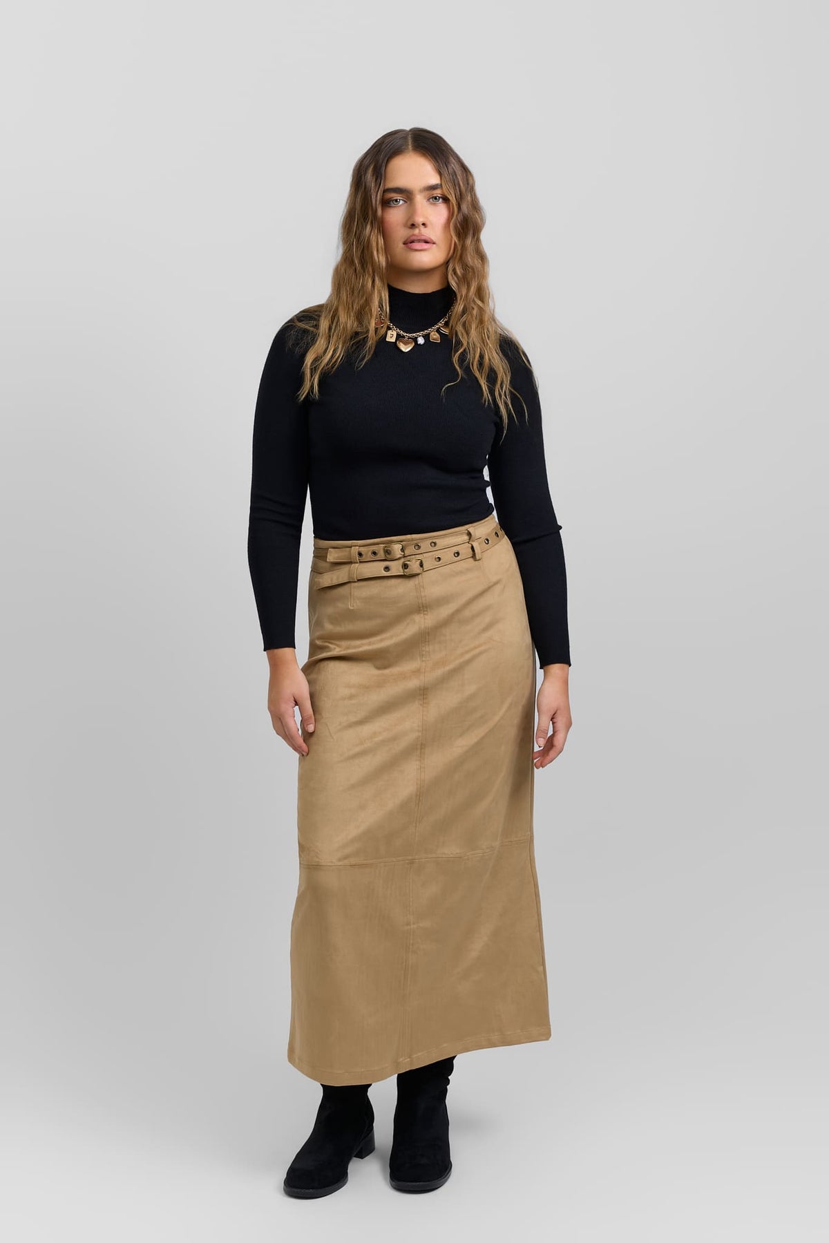 Double belt skirt