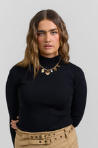 Knit turtleneck