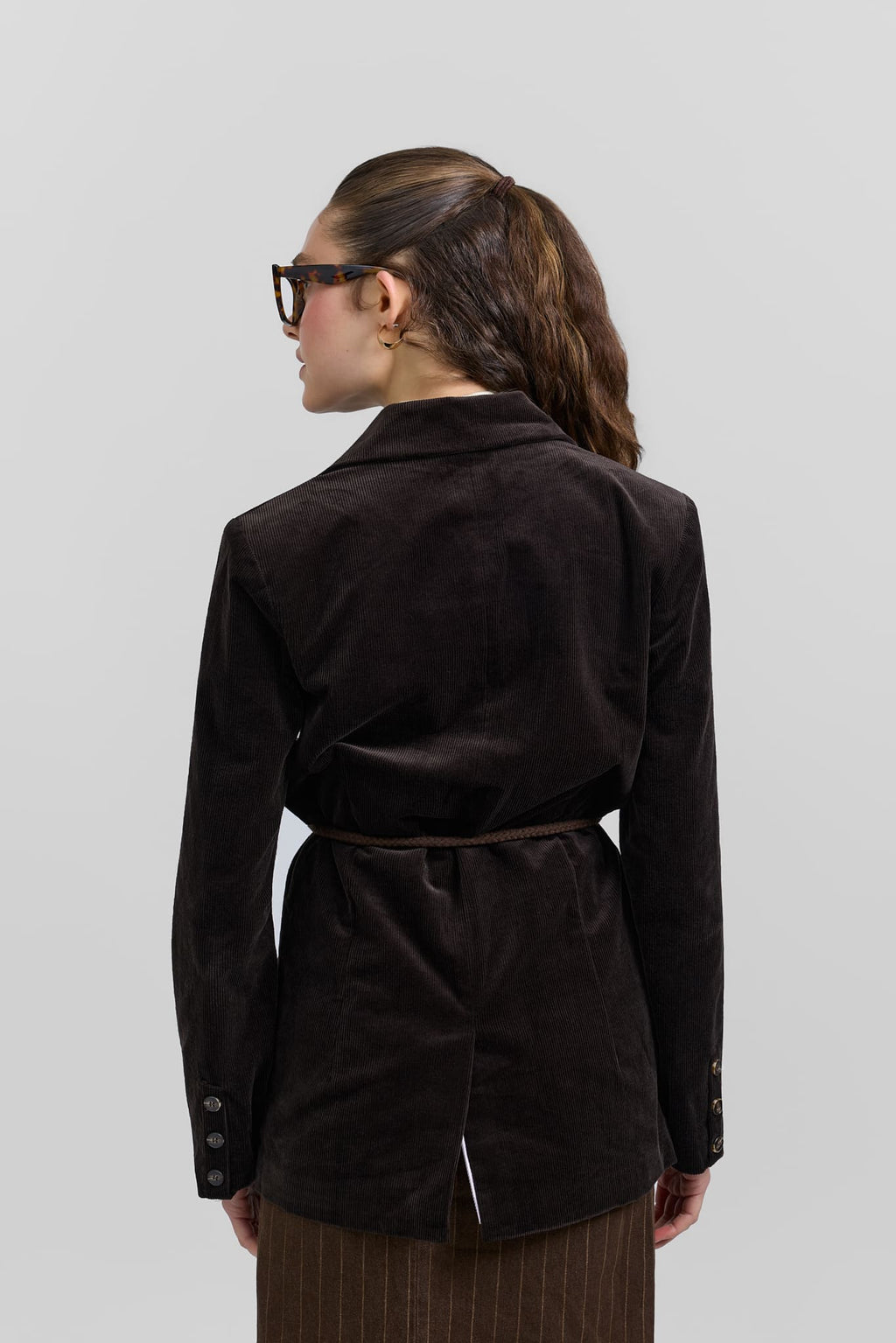Brown corduroy blazer