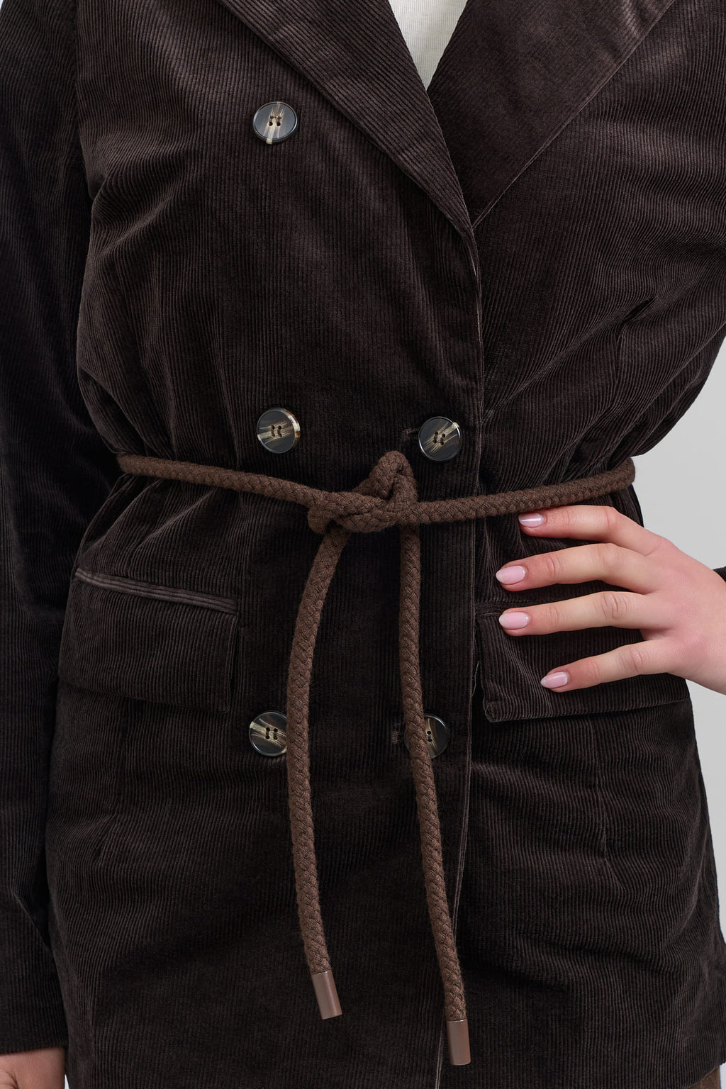 Brown corduroy blazer