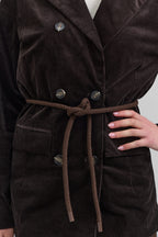 Brown corduroy blazer
