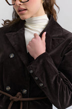 Brown corduroy blazer