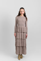 Tiered knit dress