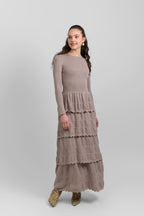 Tiered knit dress