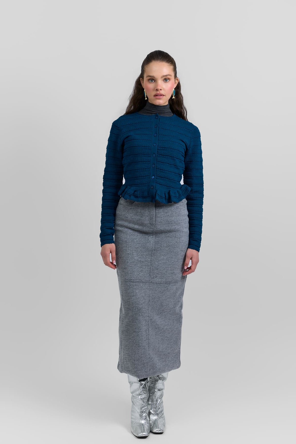 Classic belted skirt