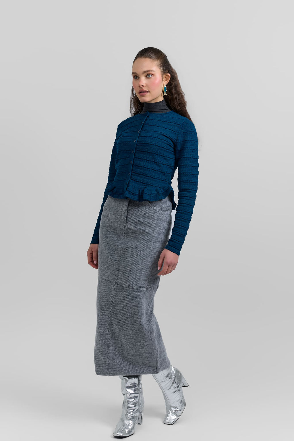 Classic belted skirt