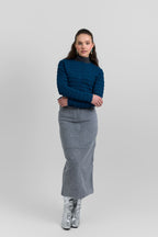 Classic belted skirt