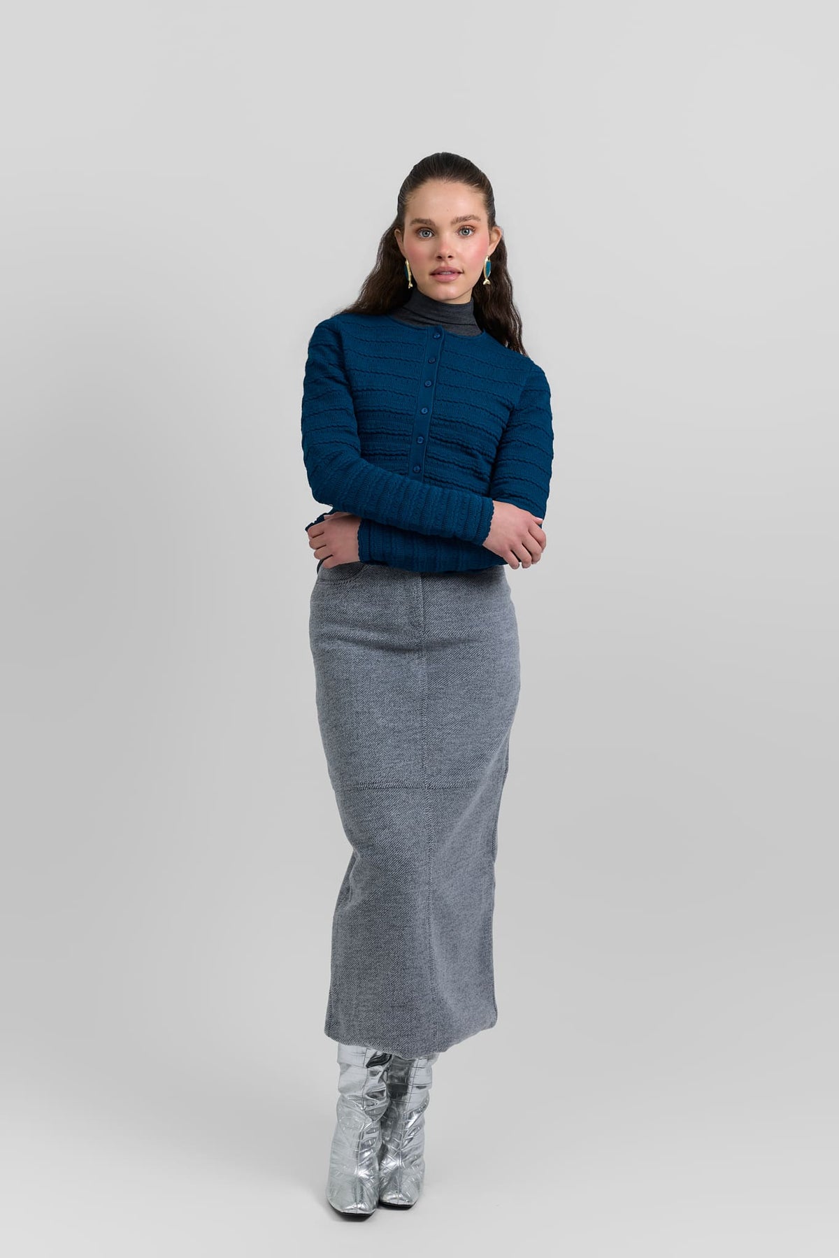 Classic belted skirt