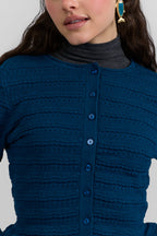 Pointelle cardigan