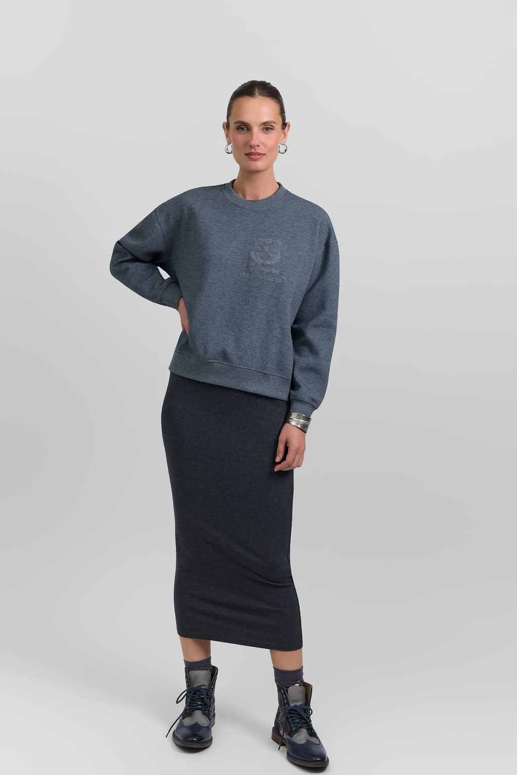 Ribbed skirt leggings