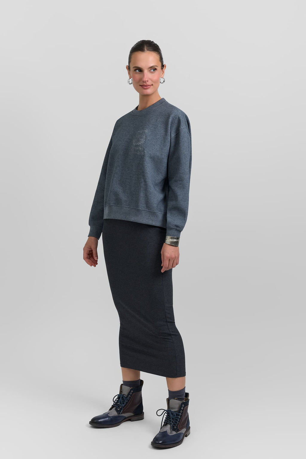 Ribbed skirt leggings
