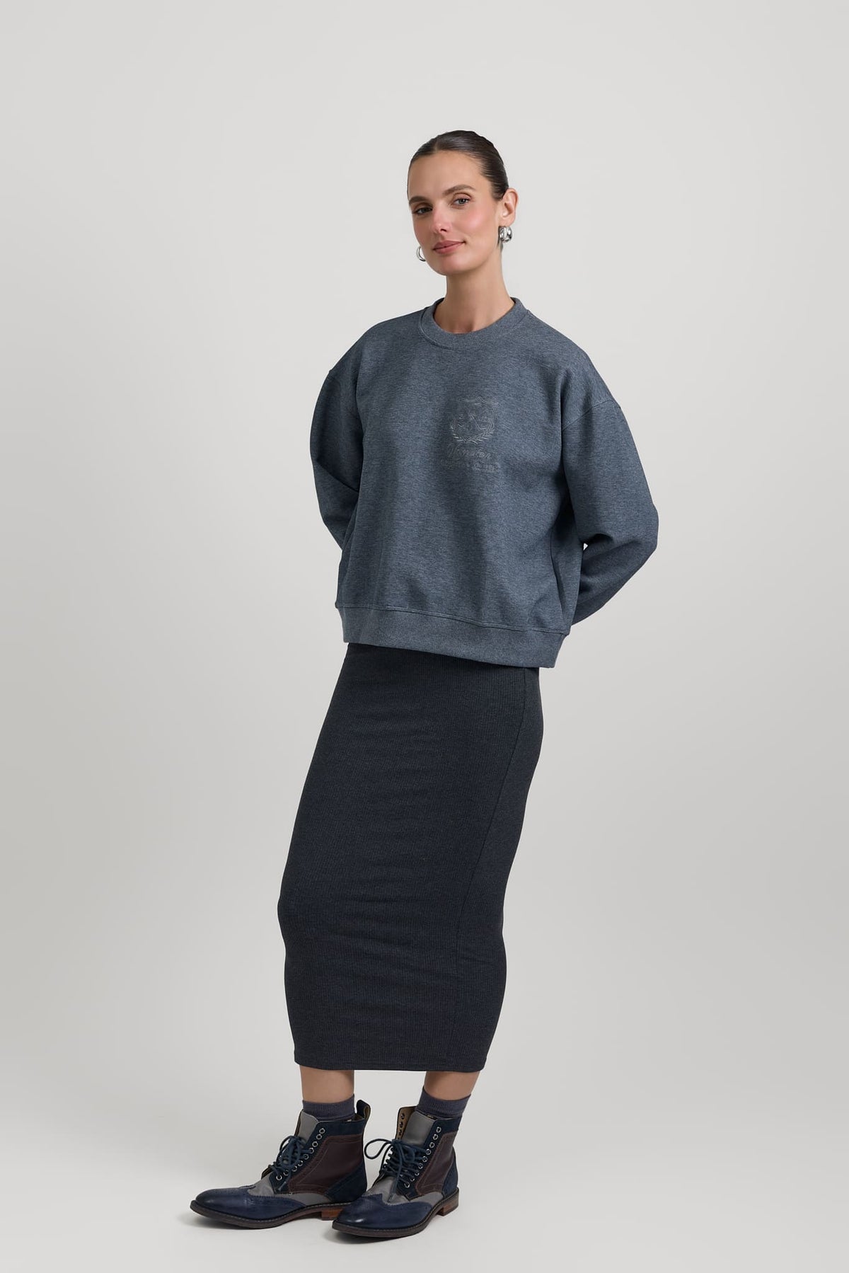Ribbed skirt leggings