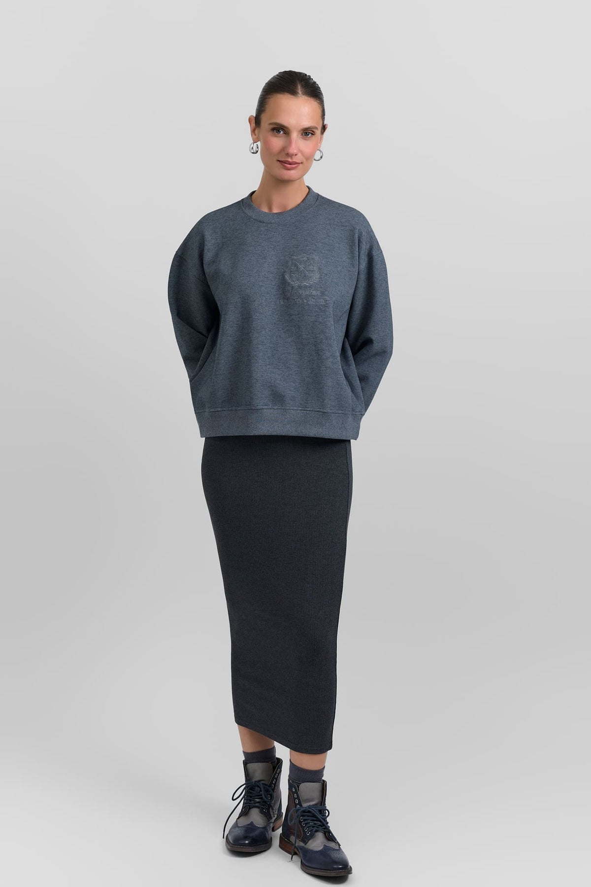 Ribbed skirt leggings