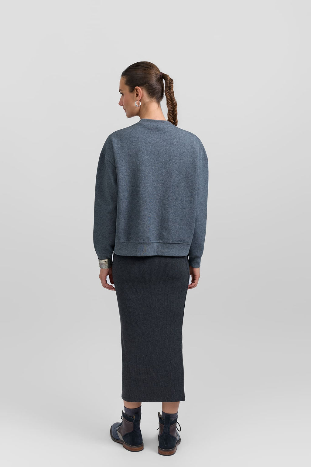 Ribbed skirt leggings