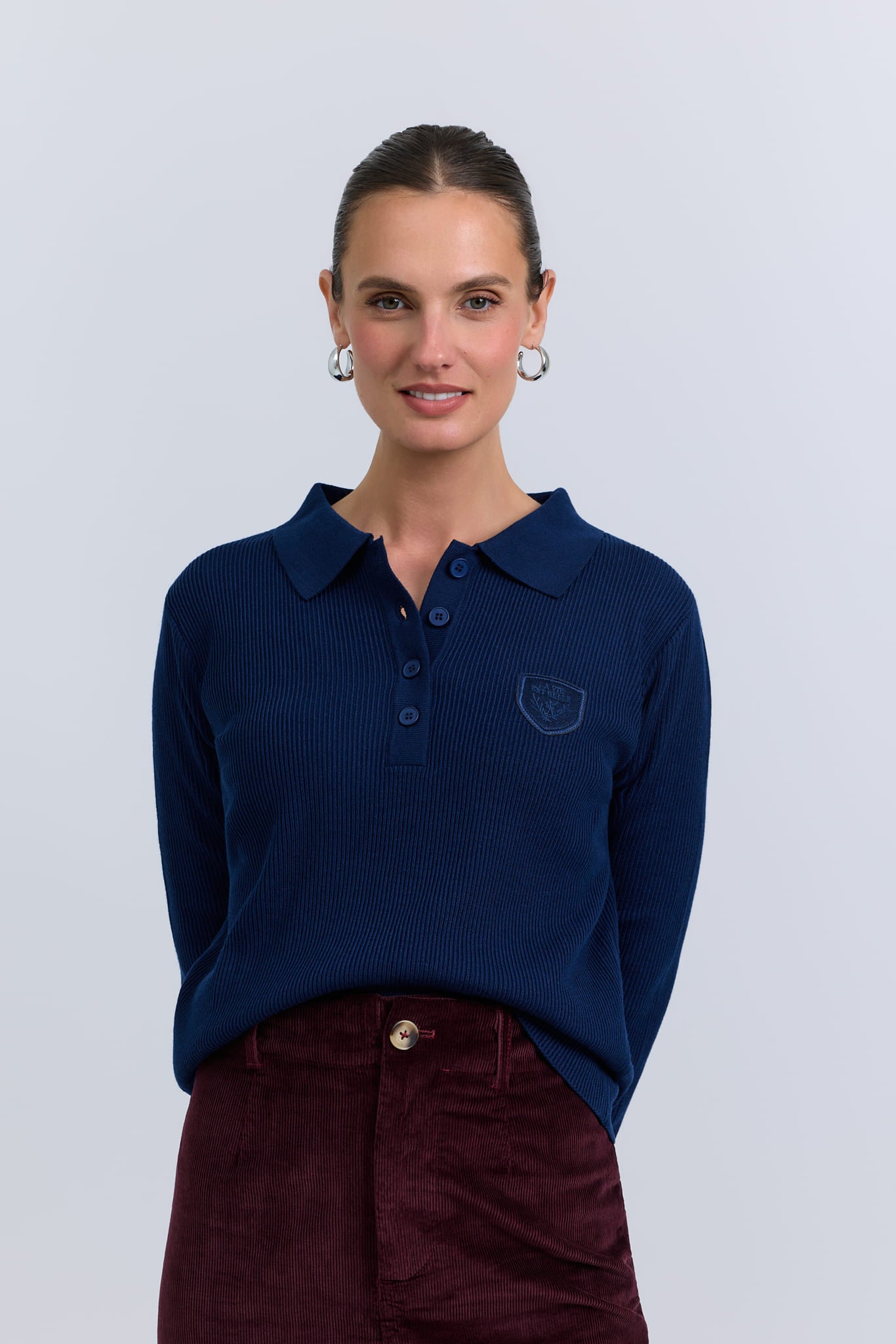 Knit polo