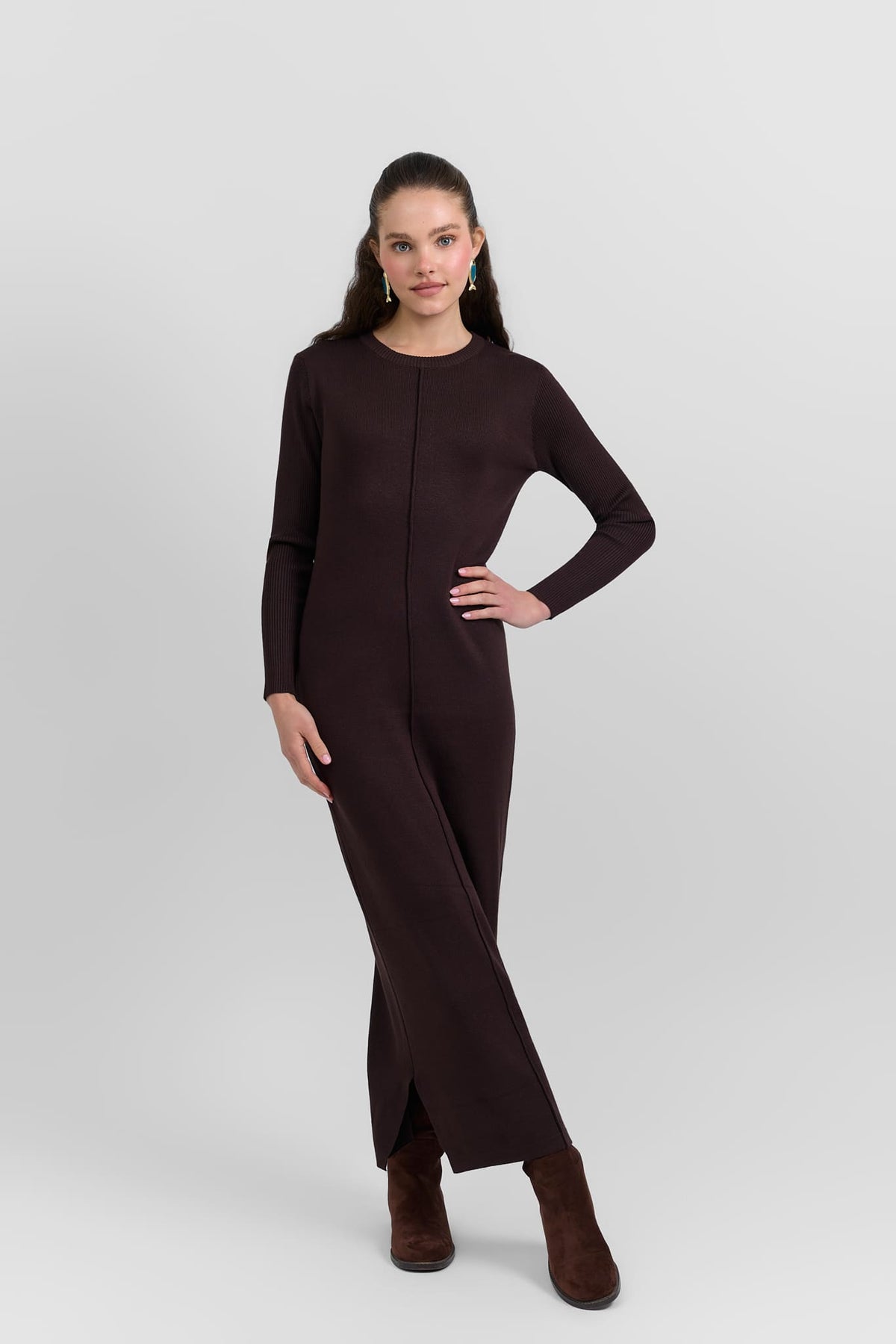 Knitted maxi dress