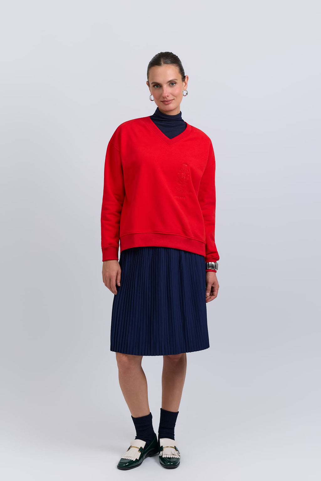 Classic crew - alpine red