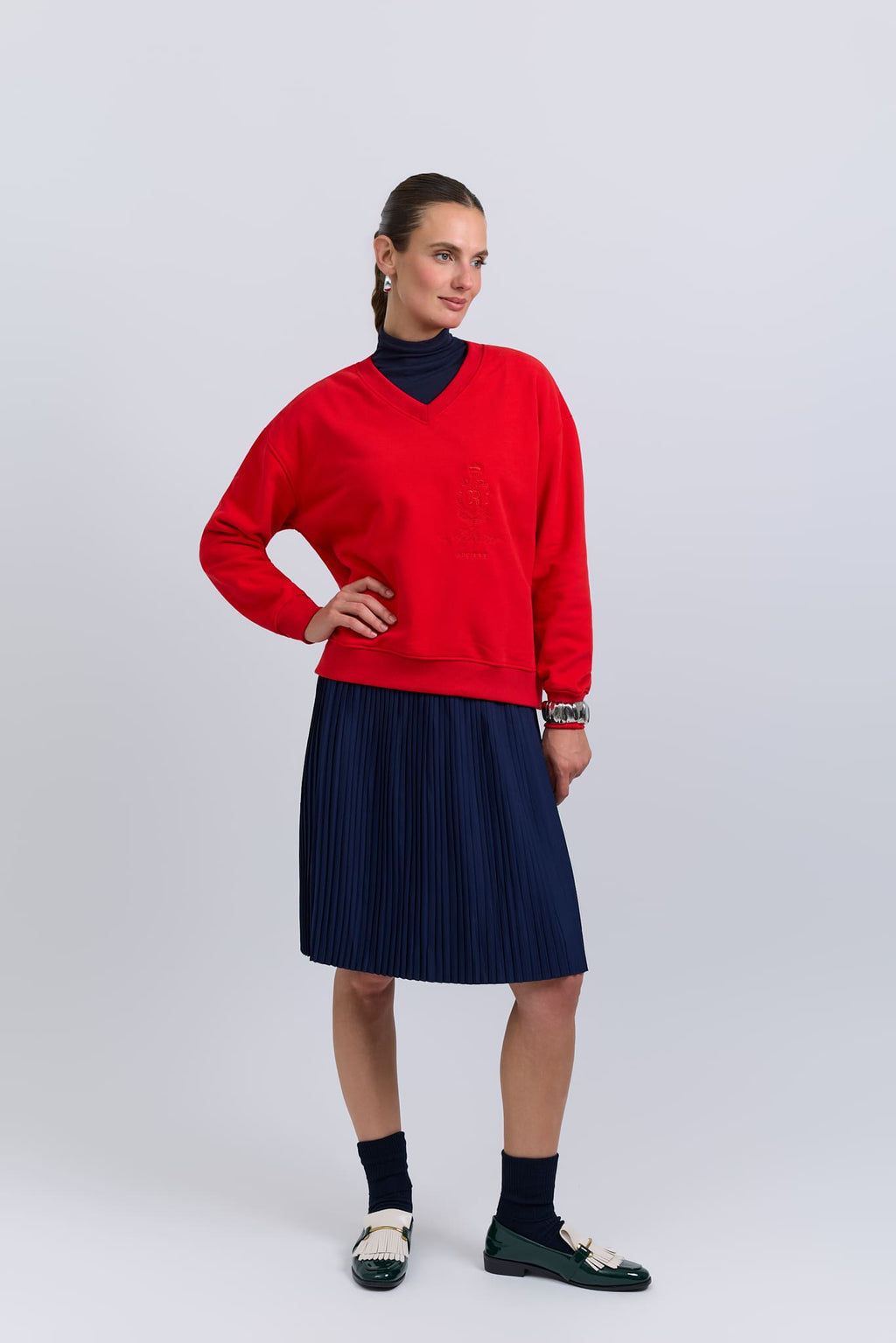 Classic crew - alpine red