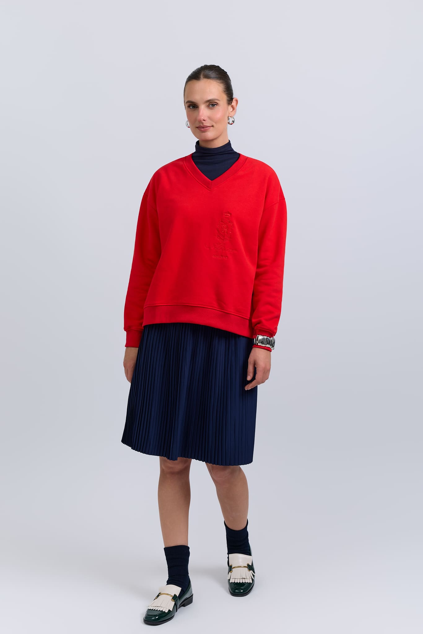 Classic crew - alpine red