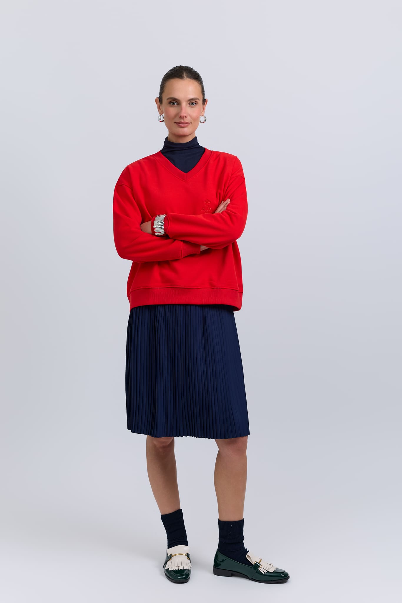 Classic crew - alpine red