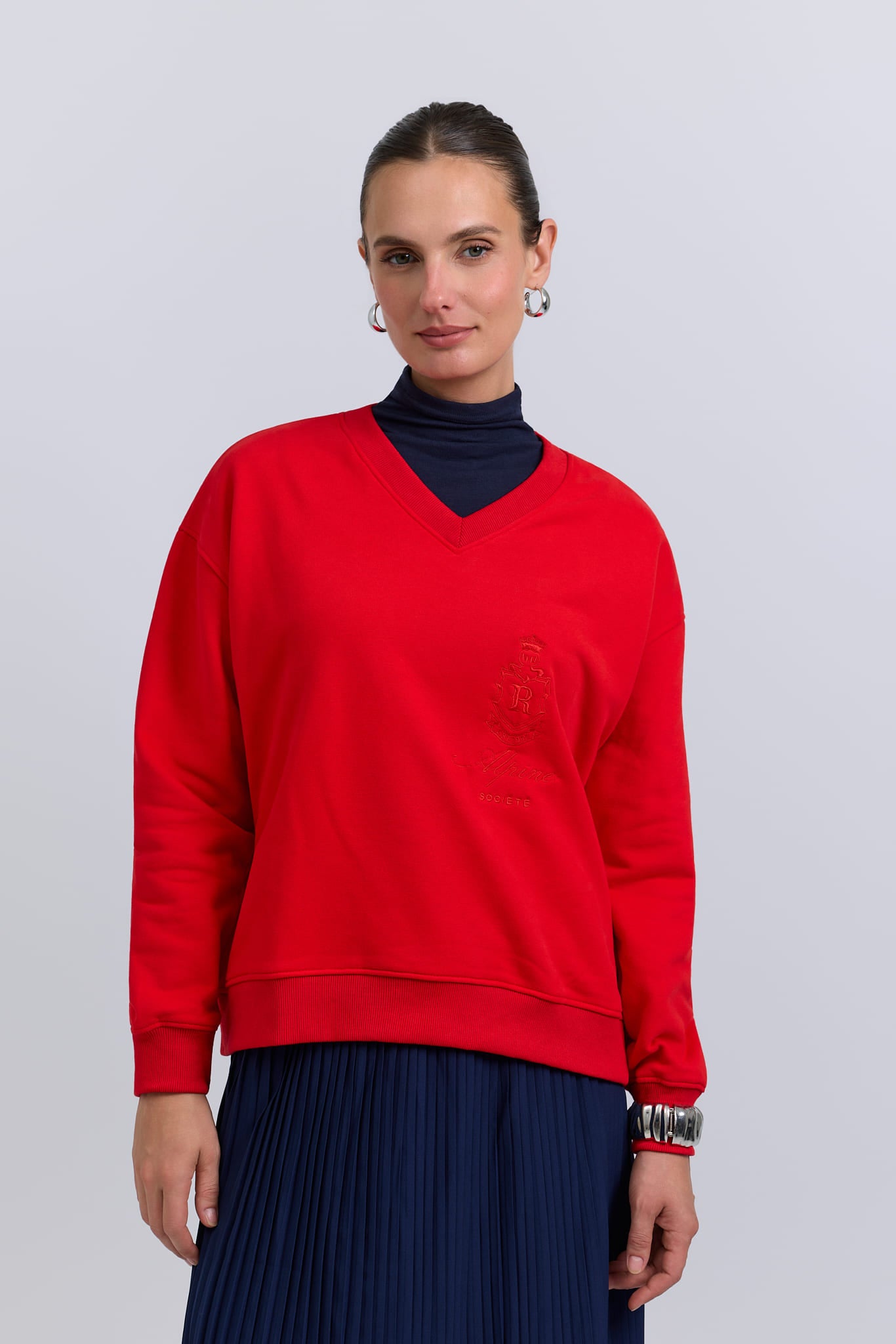 Classic crew - alpine red