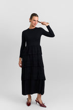 Tiered knit dress