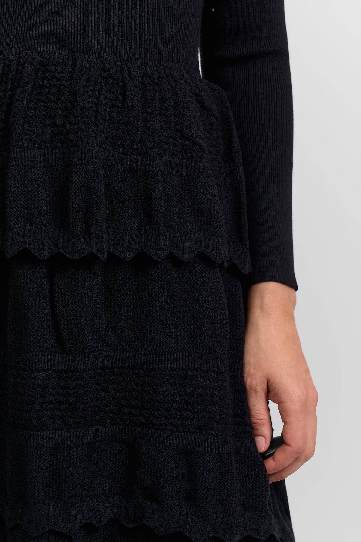 Tiered knit dress