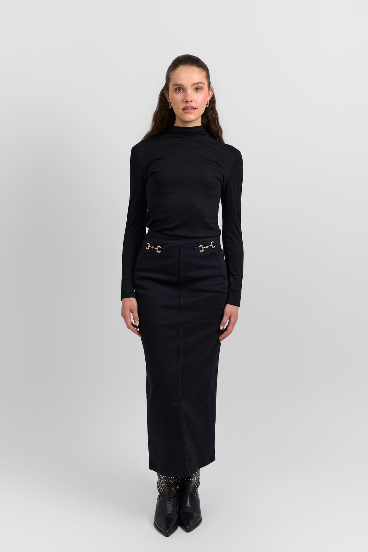 Horsebit skirt